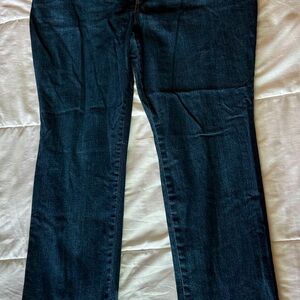 Lee Straight Leg Blue Jeans 24W Long